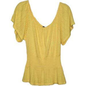 Yellow Women's Knit Top